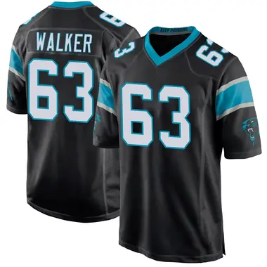 Rasheed Walker Youth Game Black Carolina Panthers Team Color Jersey